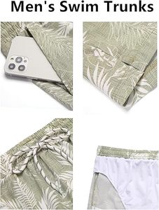 Shorts de Surf para Hombre con Logotipo Personalizado, Secado Rápido, Cintura Elástica, Estampado, Protección UV, Elásticos en Cuatro Direcciones - Product Image 2