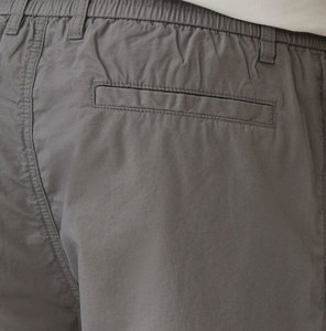 Pantalones Cortos Bermuda Grises para Hombre, Talla Grande, Cintura con Cordón, Casuales, Tejidos, de Color Sólido - Product Image 4