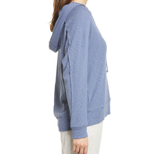 Sweat à capuche décontracté pour femme avec poche kangourou, manches longues, coupe ample confortable, en molleton doux 2026 - Product Image 3
