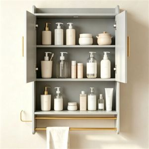 LED Dressing <b>Mirror</b> <b>Cabinet</b> 63" <b>Tall</b> Cosmetic Organizer & Jewelry <b>Cabinet</b> 3 Colors Adjustable - Product Image 1
