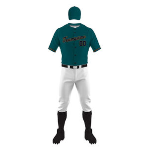 Ensemble d'uniformes de baseball pour hommes adultes, best-seller - Respirant, manches courtes, couleurs et logo personnalisables, 100% polyester, prix raisonnable - Product Image 2