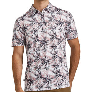 เสื้อโปโลผู้ชาย ระบายความชื้น แขนสั้น สไตล์ลำลอง สีแดงเบอร์กันดี ทันสมัย สวมใส่สบาย ผ้าระบายอากาศดี เสื้อกีฬา เสื้อกอล์ฟ - Product Image 5