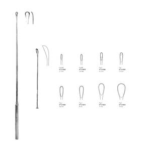 Luer-Koerte Gall Stone Scoop 2,7mm 32.cm Básico Quirúrgico Acero inoxidable Gall Stone Forcep Luer Korte Scoop Eliminación de piedras de Gall - Product Image 1