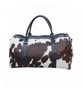 Bolsa de Viaje de Cuero Vacuno Vintage, Bolsa de Fin de Semana de Gran Capacidad, Hecha a Mano, Ligera, con Cierre, Portátil y Moderna - Product Image 2