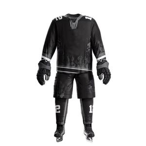 Conjunto de Uniforme Profesional de Hockey sobre Hielo con Detalles Bordados y Estampado por Sublimación |   Pantalones de Jersey Personalizados al por Mayor OEM - Product Image 5