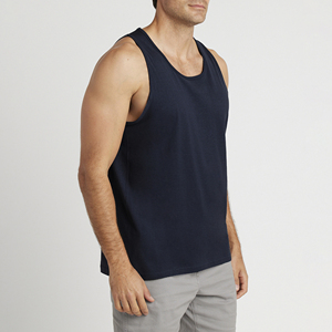 Camisetas de Gimnasio para Hombre al por Mayor, 100% Algodón Negro, Chalecos Casuales para Fitness y Culturismo, Transpirables, de Alta Calidad, Personalizables - Product Image 4