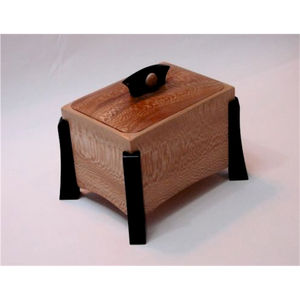 Handmade Flower Shaped Rotating Wooden Jewelry <b>Box</b> 5-Compartment Luxury Walnut Wood <b>Storage</b> Case Unique Swivel Jewelry Organizer - Product Image 6