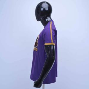 Camiseta de Alta Calidad Estilo Urbano, Algodón con Letras Bordadas en Chenilla, Dobladillo Curvo, Color en Contraste, Corte Holgado - Product Image 4