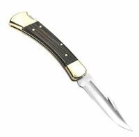 Couteau de poche pliable professionnel en acier inoxydable réutilisable pour la castration du bétail, avec 2 lames