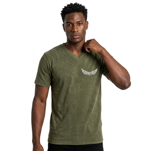 Men's <b>Green</b> O-Neck <b>T</b>-<b>Shirt</b> Short Sleeve 100% Cotton Woven Quick Dry Breathable Eco-Friendly Casual Regular Fit - Product Image 3