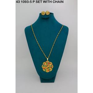 Collar de Moda con Colgante de Aleación de Cobre Chapado en Oro, Diseño de Pluma de Flauta, con Circonita Blanca, para Mujer, Joyería Artificial - Product Image 1