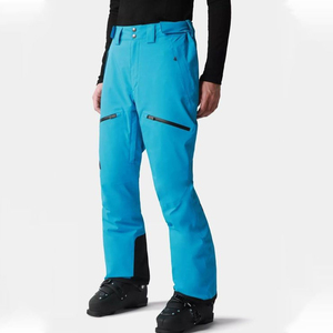 Pantalon de ski pour homme personnalisé, vente en gros, haute qualité, coupe-vent, chaud, épais, avec double sangle, pour activités de plein air - Product Image 2
