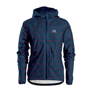 Veste coupe-vent à capuche zippée en nylon enduit sublimé sur mesure, tissu recyclé, vêtements de sport d'extérieur - Product Image 1