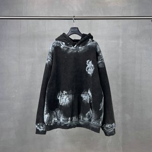 เสื้อฮู้ดดี้แบบใหม่ ปักลายตามสั่ง เนื้อผ้าหนา ซักแบบวินเทจ ล้างสีแบบแอซิดวอช ไซส์ใหญ่พิเศษสำหรับผู้ชาย - Product Image 5