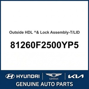 Elantra Nuevo, Otras Piezas y Accesorios para Autos y Camionetas 81260F2500YP5 - Product Image 1