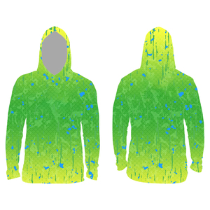 Wholesale Performance Fishing Shirt Long Sleeve <b>Hoodie</b> Sublimation UPF 50 Quick Dry <b>UV</b> <b>Protection</b> Outdoor Polyester Fishing Wear - Product Image 3