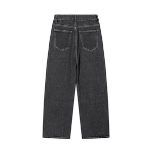 Custom Patchwork <b>Embroidered</b> Baggy <b>Jeans</b> Streetwear denim pants Flared <b>jeans</b> Vintage wash Wide leg oversized patchwork harajuku - Product Image 6
