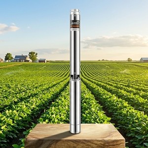 Pompe submersible électrique haute pression triphasée 4 pouces 5,5 CV 4 kW pour puits profond, avec impeller en acier inoxydable et en plastique, multistade, OEM - Product Image 1