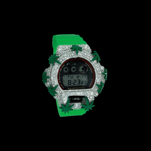 Montre personnalisée Ice Dynasty Prime DW6900, boîtier en métal serti de pierres, édition premium en acier, montre g&shock - Product Image 1