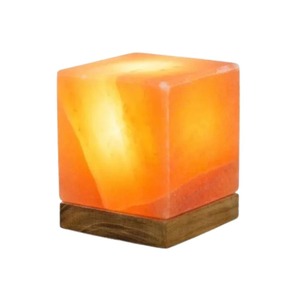 Natural Crystal Himalayan Salt <b>Cube</b> Lamp Decorative Night <b>Light</b> Manufacturer - Product Image 1