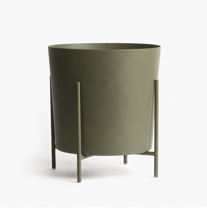 Venta al por Mayor de Fábrica: Maceta Metálica Verde con Soporte de Hierro, Decorativa y de Lujo para Interiores, para Hogar u Oficina - Product Image 3