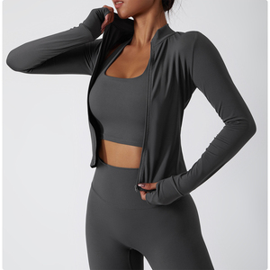 Women Yoga Set Solid <b>Olive</b> <b>Green</b> 2 Piece Crop Top High Waist <b>Leggings</b> Full Length Seamless Breathable Spandex Polyester - Product Image 3