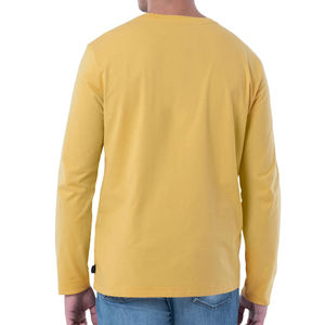 Camiseta de manga larga de algodón de alta calidad con colores personalizados para hombre, impresión de camiseta de manga larga ajustada para hombre, compra un nuevo estilo. - Product Image 3