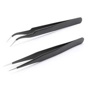 แหนบต่อขนตา CLASTY INSTRUMENTS สีตามสั่ง ปลายไฟเบอร์ป้องกันไฟฟ้าสถิต แหนบต่อขนตาแบบวอลลุ่ม บรรจุภัณฑ์สั่งทำได้ - Product Image 1