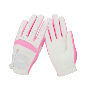 ถุงมือกอล์ฟสีขาวสำหรับผู้ชายมือขวา คุณภาพสูง ระบายอากาศได้ดี ทำจากหนังแพะ  สามารถปรับแต่งโลโก้ได้ เหมาะสำหรับเล่นกีฬากอล์ฟ - Product Image 1
