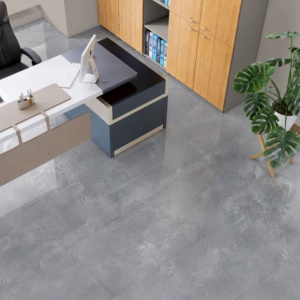 Azulejos de Porcelana Sólida Minimalistas para Piso, 600x1200mm, Semi-Mate, Imitación Piedra, Antideslizantes, Adhesivos, para Uso en Villas y Hoteles - Product Image 1