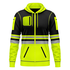 Sudadera con Capucha de Seguridad Reflectante de Alta Visibilidad, Impermeable, Chaqueta de Trabajo, ANSI Clase 3, para Construcción Industrial - Product Image 6