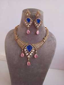 Conjunto de collar tradicional indio de calidad premium, joyería de lujo con un atractivo real, perfecto para bodas, fiestas y se adapta a cualquier atuendo. - Product Image 5