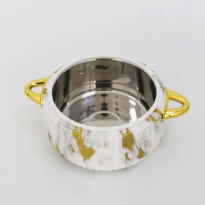 Low Prices Best Quality <b>Ceramic</b> & Stainless Steel Hot <b>Pot</b> With Lid for Serving Food Amazing Casserole Food Warmer - Product Image 4