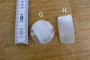 Cabochon en sélénite de qualité supérieure, pierre précieuse blanche en vrac, cristal pur et clair de haute qualité, blanc pour la fabrication de bijoux. - Product Image 5