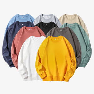 Sweat-shirts d'automne respirants 100 % coton pour hommes et femmes, personnalisables, surdimensionnés, écologiques, 280 g - Product Image 1