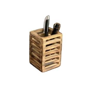 Proveedores indios de portalápices de madera de diseño antiguo, portalápices de madera de Calidad exclusiva para organizador de escritorio a un precio razonable - Product Image 1