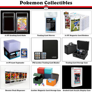 TCG Özel Şeffaf Akrilik Orijinal Pokemon Kartları 1. Baskı İngilizce Booster Paketleri Tek Parça Geliştirme Çantası Vitrin Kutusu - Product Image 5