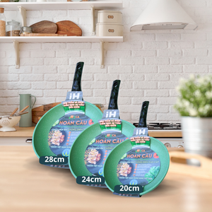 Poêle à frire en alliage d'aluminium avec revêtement antiadhésif en céramique, design moderne HOCA, compatible induction, écologique, multifonction - Product Image 5