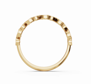 Anillo de Oro Genuino con Diamantes 9k 14k 18k Oro Blanco, Rosa y Amarillo Joyería Fina Minimalista Anillo Apilable Regalo de Boda para Ella Clásico - Product Image 4