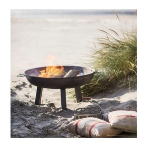 Braseros para Exteriores, Braseros Redondos de Metal, Chimeneas para Leña, Chimeneas Exteriores para Jardín, Patio, Hogueras - Product Image 4