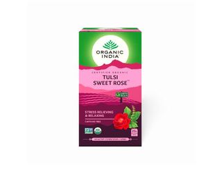 Organic India Tulsi Pack de 25 sachets de thé 1,74 g 43,5 grammes, Miel Camomille Tulsi Rose Douce 18 sachets de thé - Product Image 4
