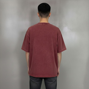 เสื้อยืดผู้ชายสไตล์ฮิปฮอปทรงหลวม ผ้าฝ้าย 100% หนัก 210 กรัม คุณภาพพรีเมียม สกรีนโลโก้ตามสั่ง เป็นมิตรต่อสิ่งแวดล้อม ไซส์พลัส สตรีทแวร์ - Product Image 2