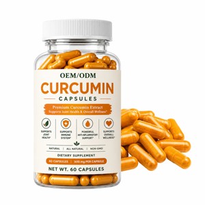 Cápsulas de Curcumina de Alta Calidad para la Flexibilidad de las Articulaciones y el Apoyo Inmunitario, Curcumina Vegana Premium, 60 Cápsulas para Hombres y Mujeres - Product Image 1