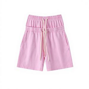 Shorts Homme OEM Style Vintage Européen et Américain 320g, Double Ceinture, Effet Délavé Flocon de Neige, Double Entrejambe, Style Côte Ouest - Product Image 3