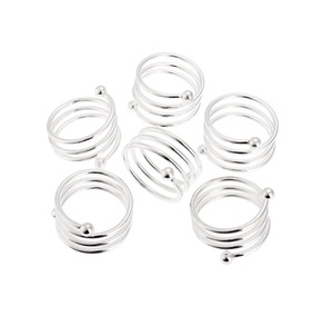 Modern Stainless Steel Napkin Rings Set of 6 Durable Hollow Design <b>Table</b> Decoration Party Accessory 4.5cm Width Napkin Ring - Product Image 1