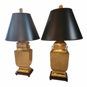Lampe de table moderne de luxe en laiton martelé, finition dorée, lampe de chevet en métal, lampe de bureau faite à la main, décoration d'intérieur, luminaire d'hôtel - Product Image 2