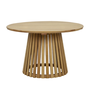 Table à manger ronde en bois, style scandinave, design moderne, base stable, mobilier de maison, 6 places - Product Image 4