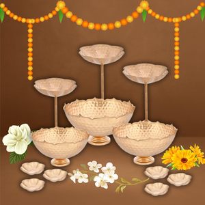 Decoración para bodas, regalo de inauguración de casa, decoración para pooja, cuenco de flores flotantes, cuenco de agua de hierro, cuenco de servir de hierro, decorativo. - Product Image 2