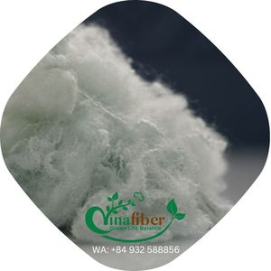 Fibre de polyester recyclé blanc 6D SD de haute qualité, certifiée GRS, matière première unie pour matelas et tissu non tissé, prix bas - Product Image 4