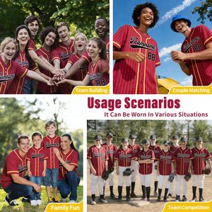 Maillot de baseball/softball unisexe personnalisé pour l'hiver, 100 % polyester, séchage rapide, respirant, vêtement de sport avec lettres imprimées sur mesure - Product Image 2